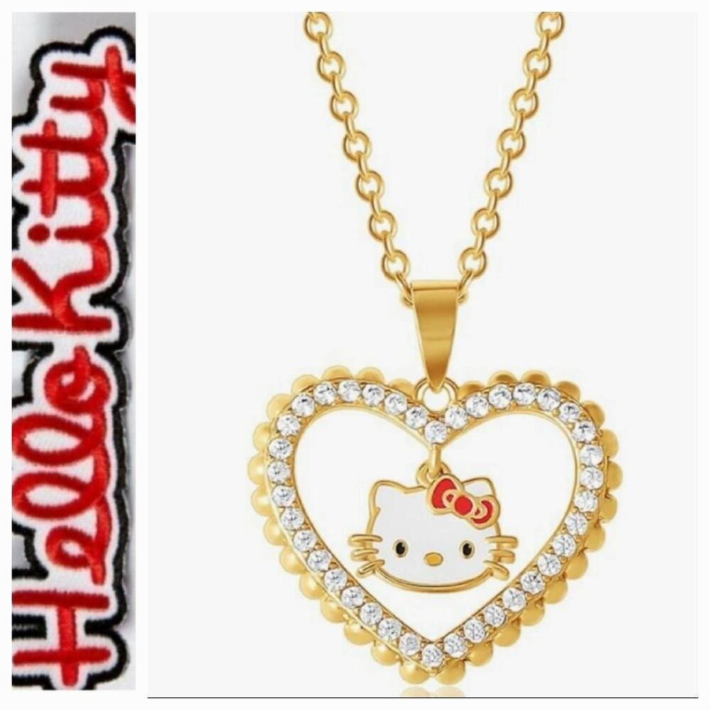 Hello Kitty By Sanrio Heart Charm Necklace